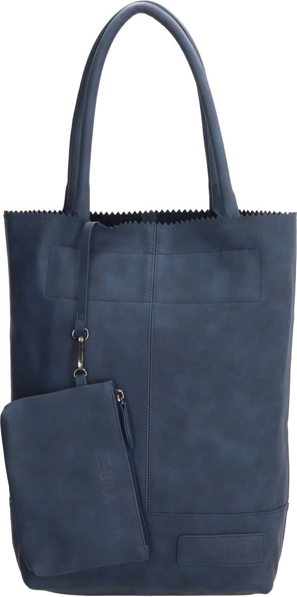 Zebra Kartel Shopper - Jeansblauw