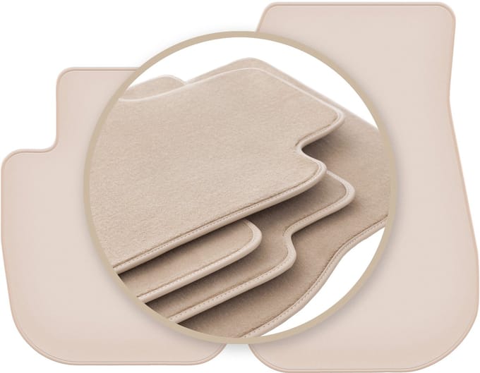 PREMIUM beige vloermatten voor: BMW Z4 G29 2019-2022