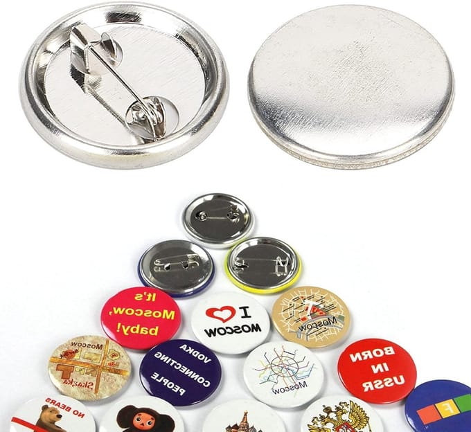 100 stuks lege DIY badge knopen voor handgemaakte souvenirs, geschenken en creatief knutselen