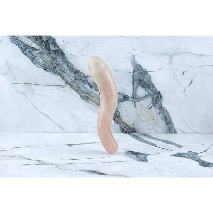 Kristall Dildo Emma - Rosenquarz