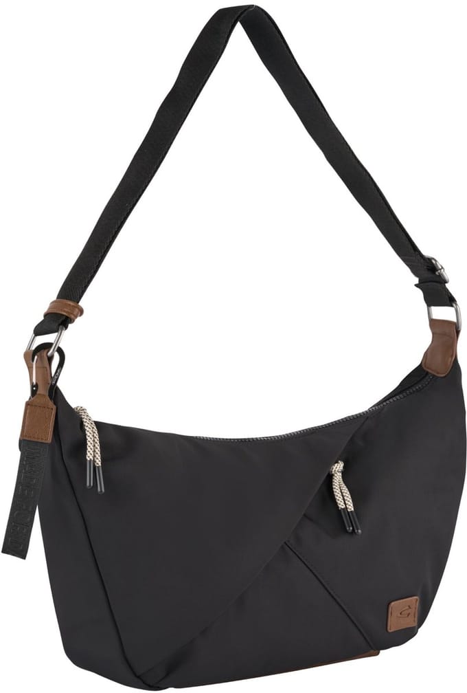 camel active schoudertas Aurum Hobo Bag Black zwart