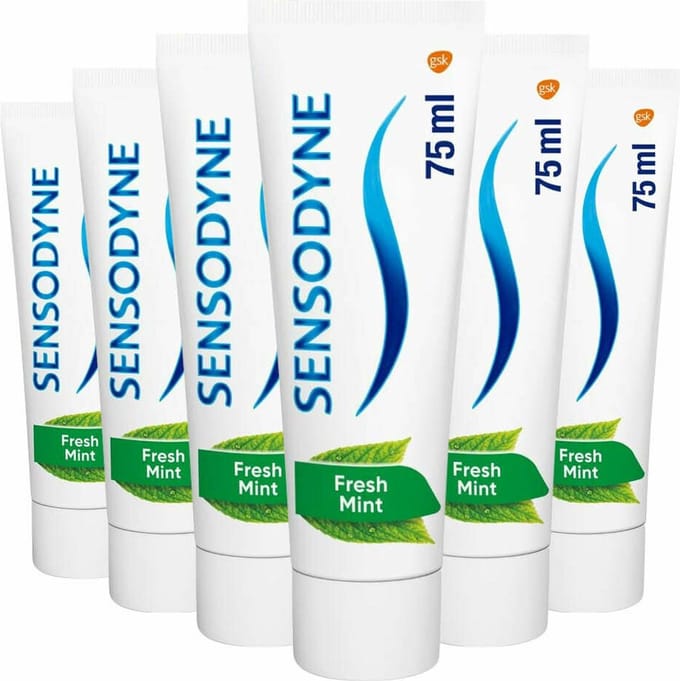 Sensodyne - Tandpasta - Fresh Mint - 2x75ml x 3