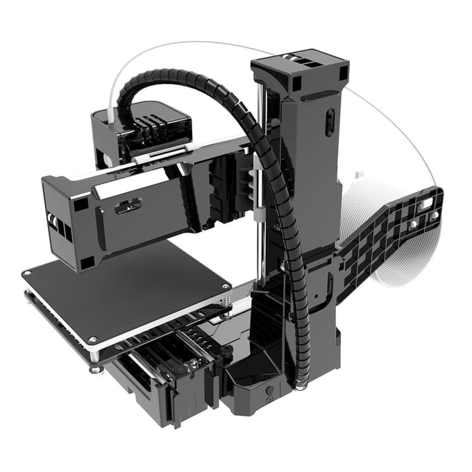 FDM Mini 3D-printer voor beginners Hoge printnauwkeurigheid Uniforme verwarming Printvolume 4x4x4in US PLUG black
