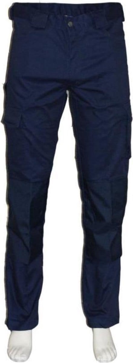 Werkbroek katoen/polyester navy maat 64