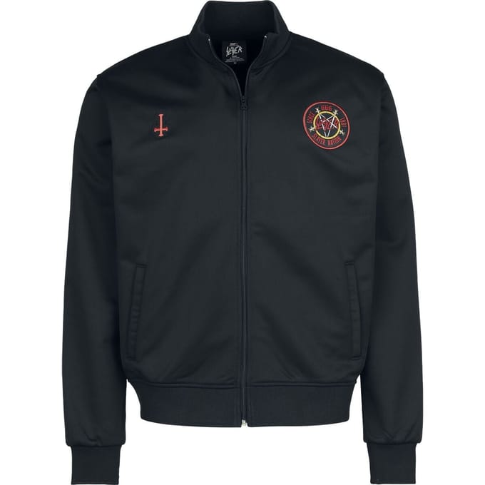 Slayer Trainingsjas - Soccer Trackjacket - S tot 5XL - voor Mannen - zwart