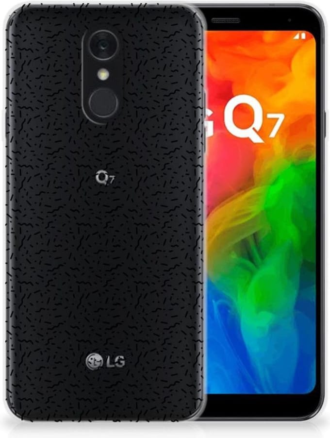 TPU Hoesje voor LG Q7 TPU bumper Stripes Dots