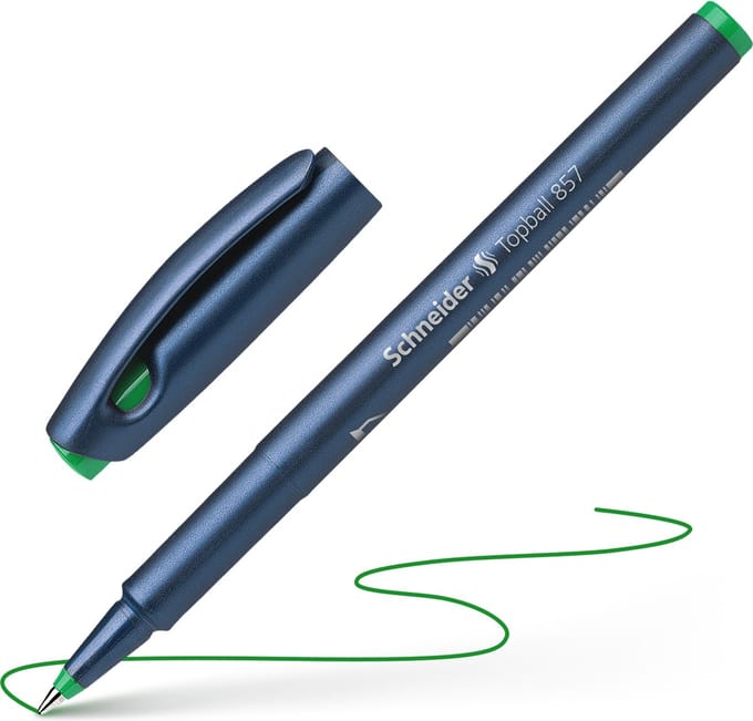 Schneider rollerball - Topball 857 - lijnbreedte 0,6mm - groen - S-8574