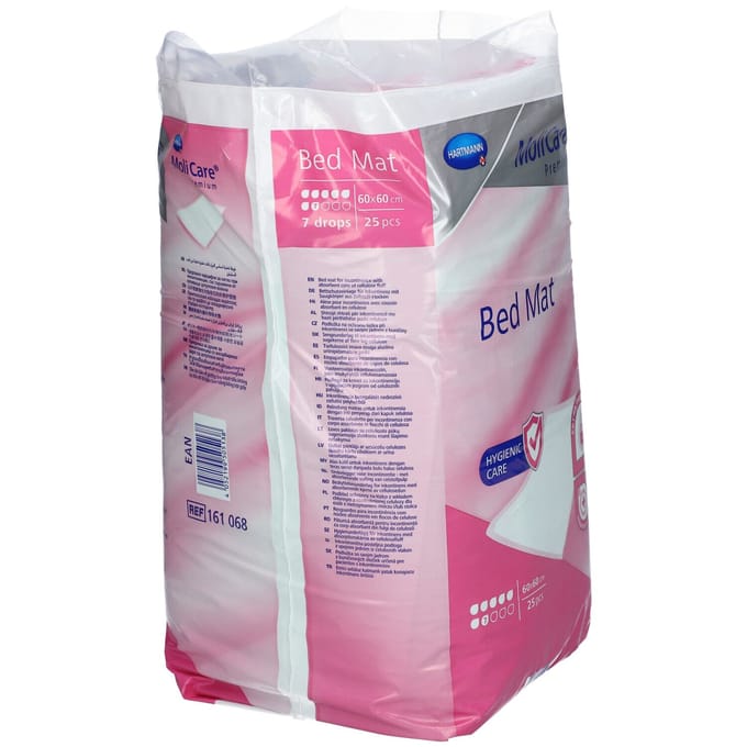 Hartmann Molicare Premium Bed Mat 7 gouttes 60 x 60 cm - 1 paquet de 25 protections