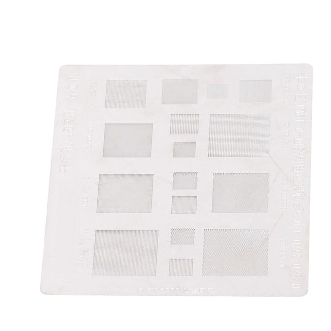 Universeel BGA Reballing Stencil Multifunctioneel Tin Mesh Soldeersjabloon voor Telefoon BGA IC Chips white