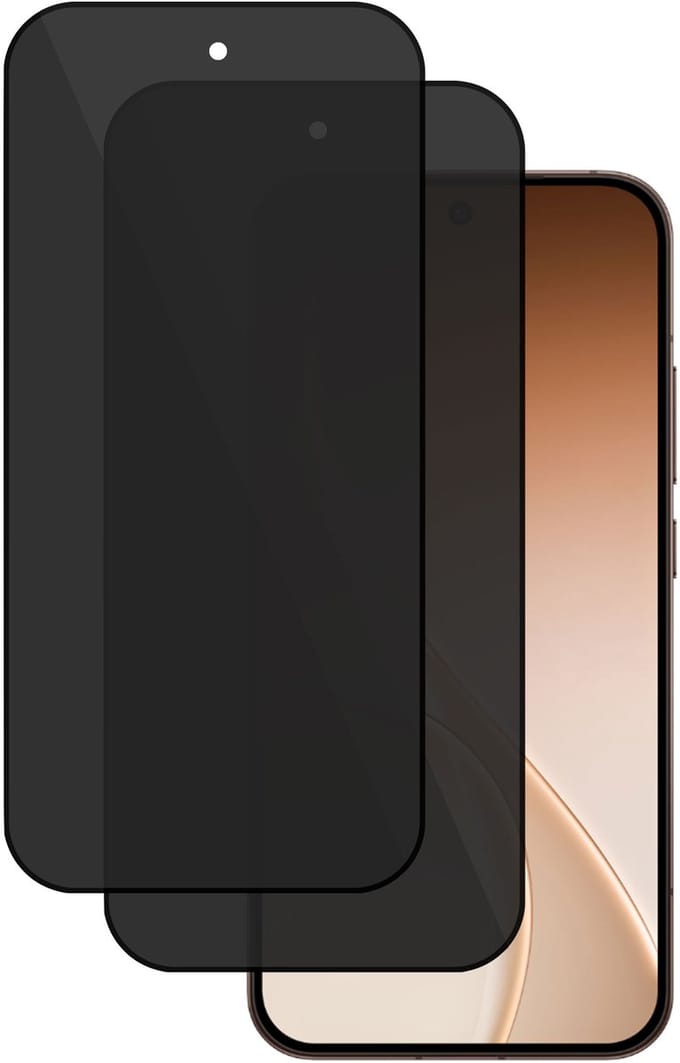 2x TechNow Privé Screenprotector geschikt voor OPPO Reno 15 Screenprotector - Privacy Beschermglas - Rounded - Privacy Proteqt+