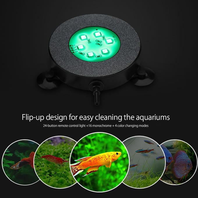 Waterdichte Onderdompelbare Aquarium Vissenkom Licht LED Lamp Afstandsbediening