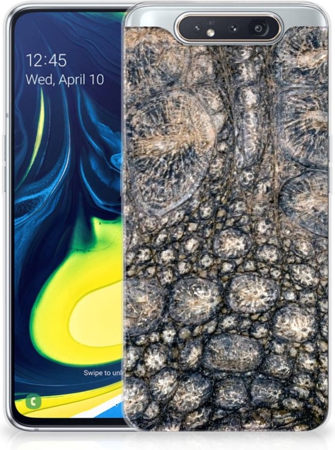 Samsung Galaxy A80 TPU Hoesje Krokodillenprint