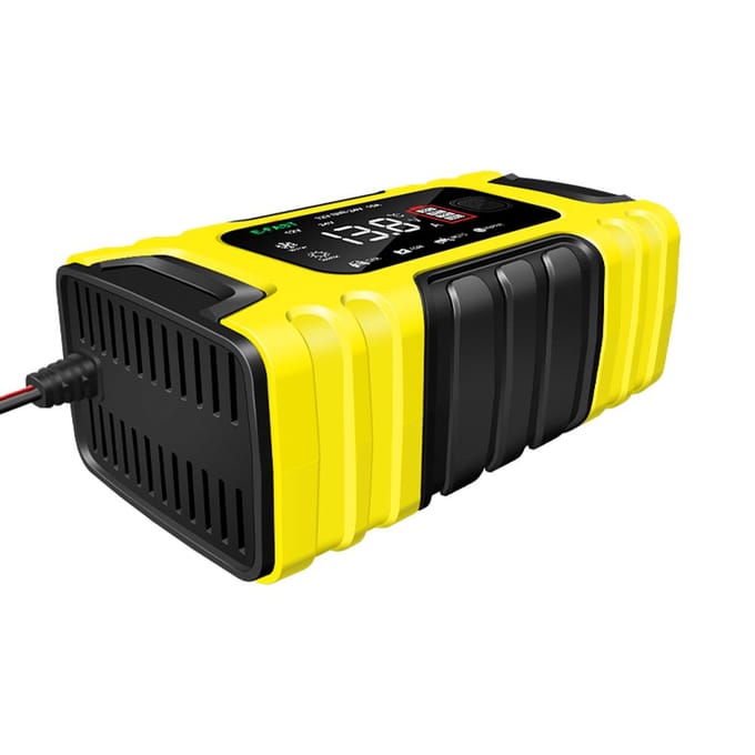Auto-acculadermachine Digitaal display Motorfietsacculader Automatische acculader UK Plug rood