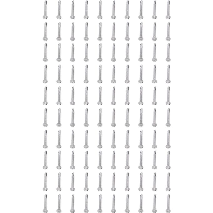 100 Stuks Zelfborende Schroef RVS Kruiskop Rond M4.2x32 Bevestigingsset Kit