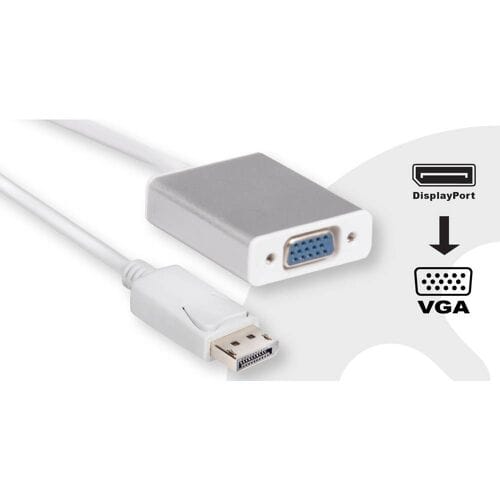 club3D CAC-2003 DisplayPort Adapter [1x DisplayPort stekker - 1x VGA-bus] Wit 0 mm