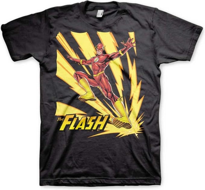 DC Comics The Flash Heren Tshirt -S- Jumping Zwart