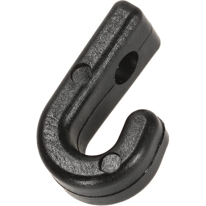 50 stuks Nylon Bungee Sjorband Elastisch Koord J Haken Sjorhaak voor Kajaks Kano's Boten black