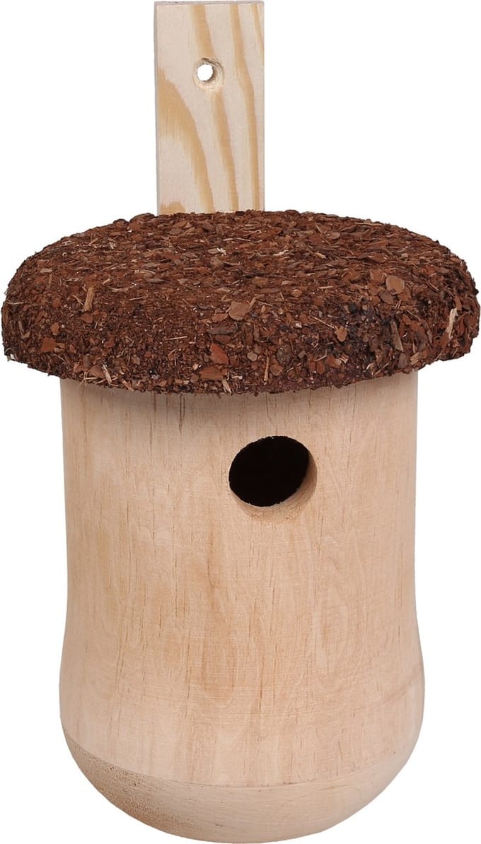 Eikelvormig vogelhuisje