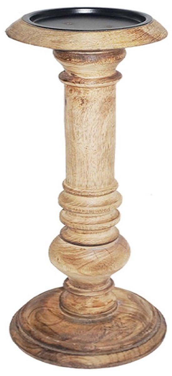 kandelaar mango hout bol 20cm