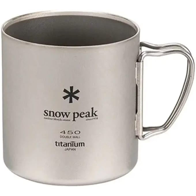 Dubbelwandige titanium mok Snow Peak 450