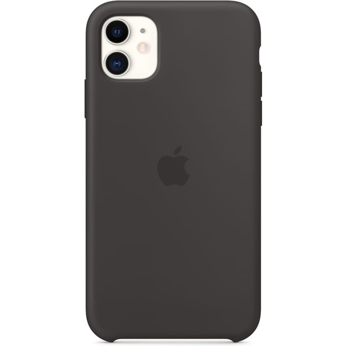 Silicone Backcover voor de Apple iPhone 11 - Zwart