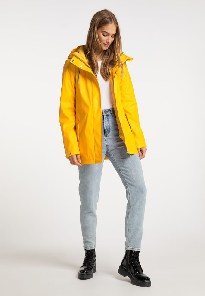 Mymo 3 in 1 regenjas keepsudry Dames zonnig geel
