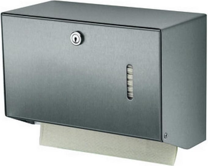 Handdoekdispenser aluminium klein voor Wandmontage van MediQo-line