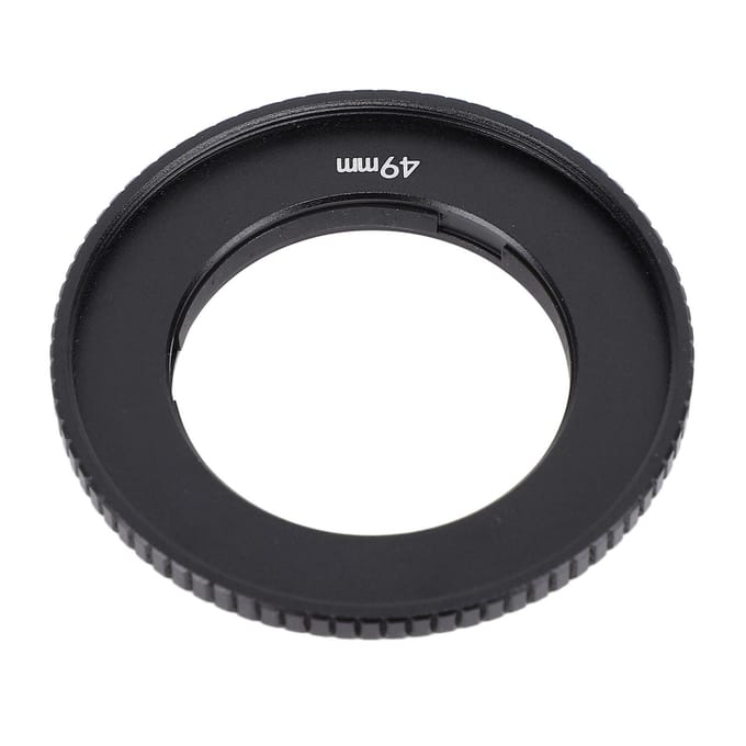 Adaptateur de filtre pour caméra d'action, en alliage d'aluminium, 49 mm, pour objectif Action4 black