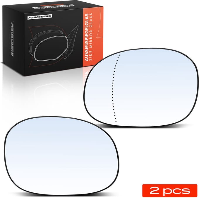 Frankberg 2x Spiegelglas Buitenspiegel Voor voor Peugeot