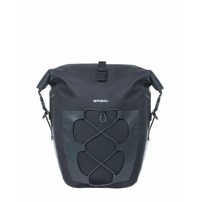 Basil Navigator Waterproof L enkele tas MIK Hooks- 25-31L- zwart