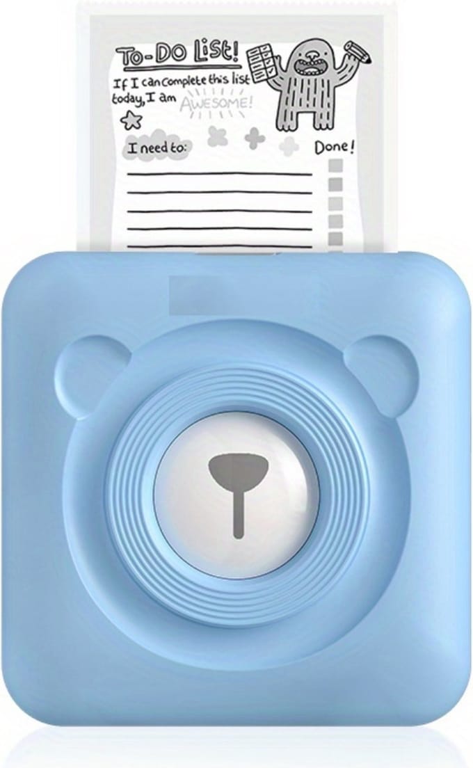 Livano Camera - Printer - Digitale Foto Camera - Camera Met Printer - Oplaadbaar - Blauw