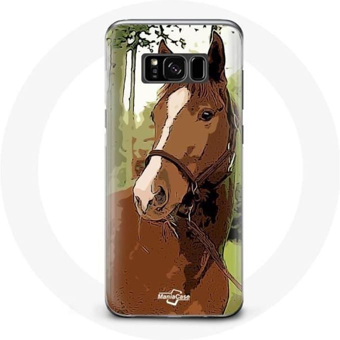 Coque - Quarter Horse - Samsung Galaxy S8 - Marron - Rigide - Protection marron
