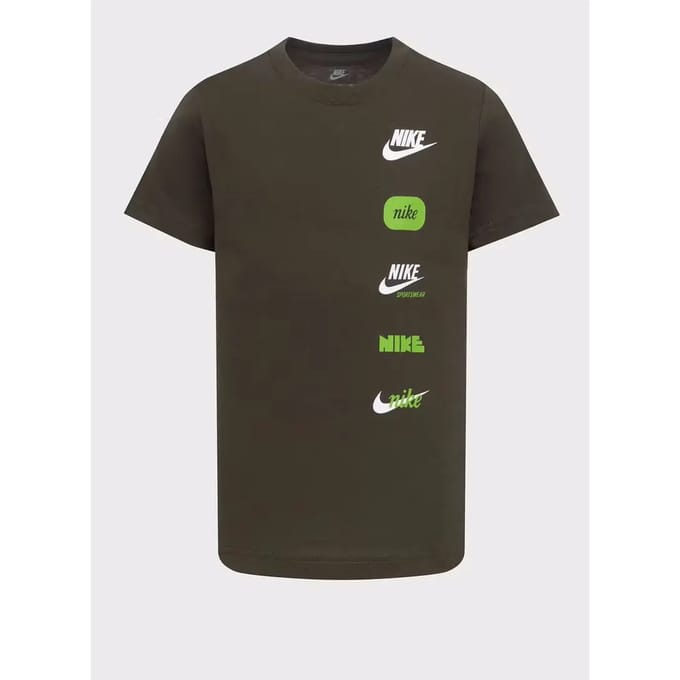T-shirt met kinderbadge Nike Club