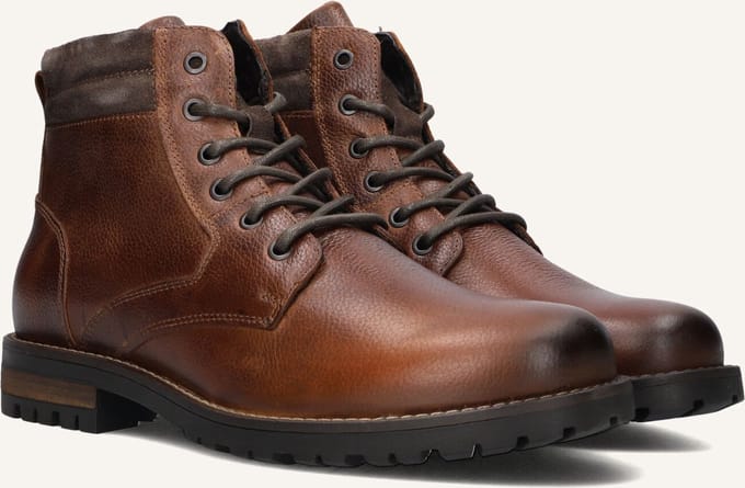 Mazzeltov 720052 Boots Heren - Cognac - Maat 41