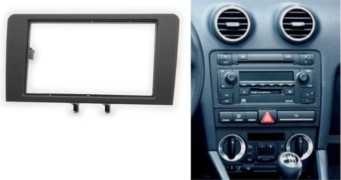 2-DIN AUDI A3 (8P / with Symphony OEM-Radio) 2003-2008; A3 (8P/8PA) 2008-2012 frame Audiovolt 11-450