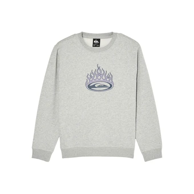 Quiksilver Graphic Crew Yo Sweatshirt Grijs 14 Years Jongen