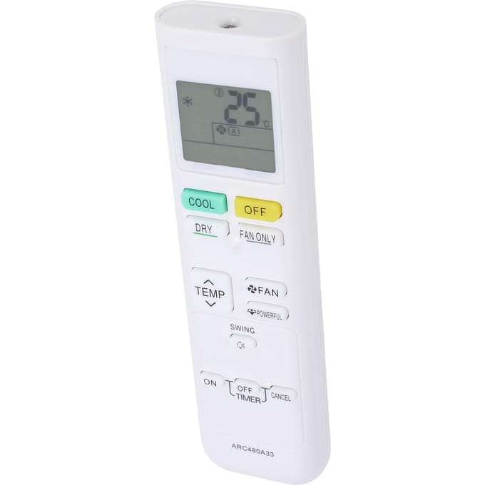 AC Afstandsbediening ABS Airconditioner Afstandsbediening Vervanging voor ARC480A31 ARC480A32 ARC480A33 white
