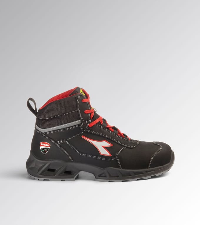 Diadora SHARK ENGINE MID S3S FO SR BLACK/RED 46