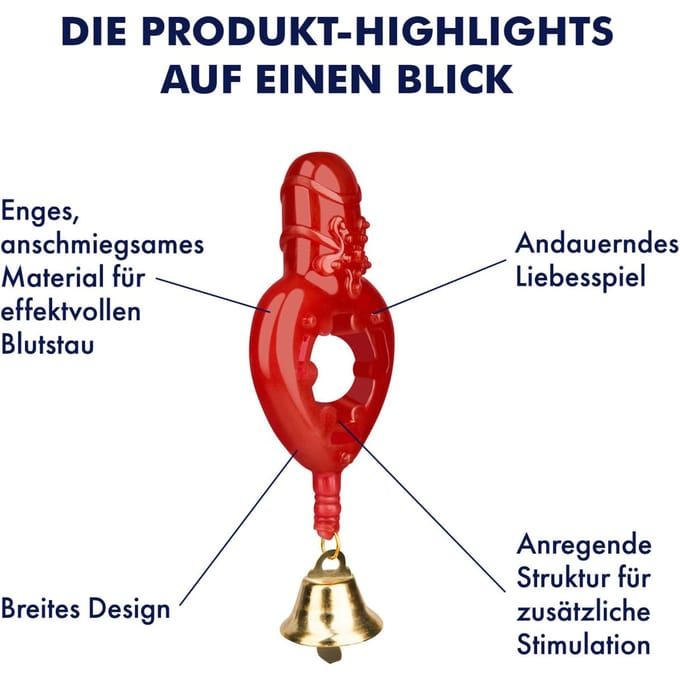EIS penisring met belletje (2 - 5 cm)