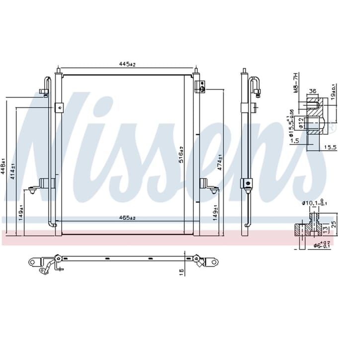 Condensator, airconditioning NISSENS 940610