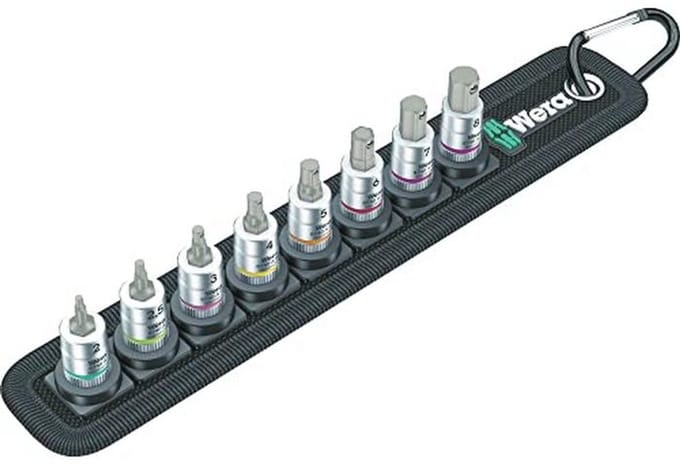 Bitset met houderfunctie en 1/4"-aandrijving – 8-delige set