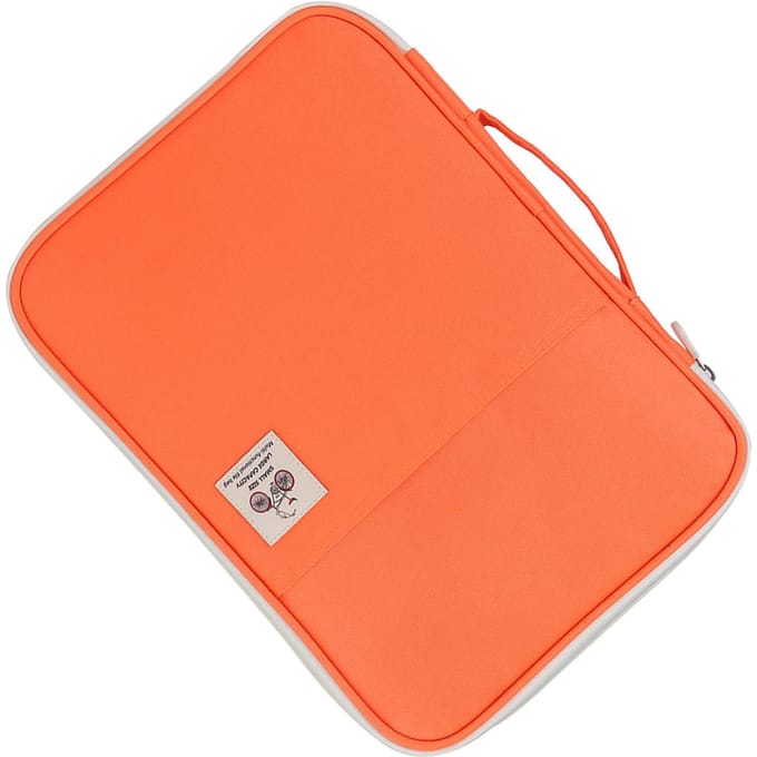 A4 Documententas Map Portfolio Organizer Computer Notebook Rits Etui (Oranje)