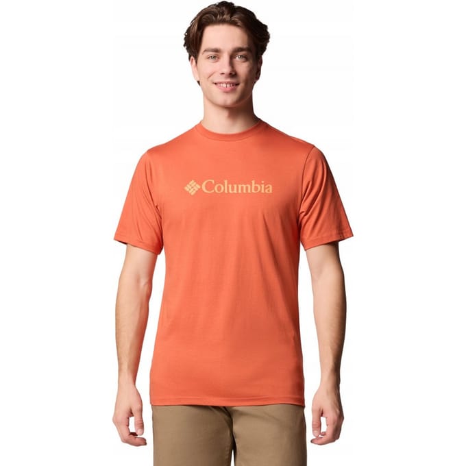 Columbia Heren Basis Logo T-Shirt (Oranje)