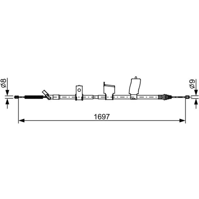Remkabel, handrem BOSCH 1 987 482 627