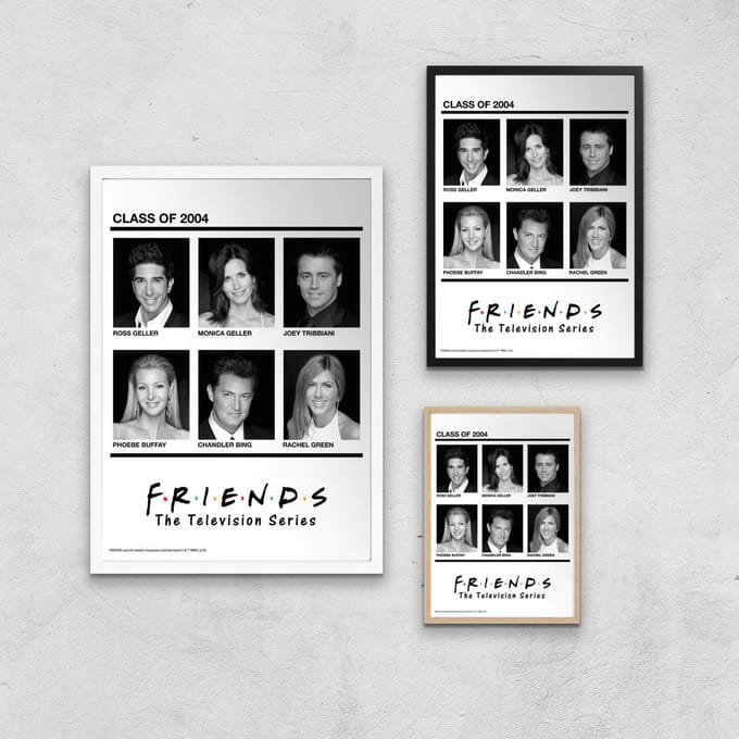 Friends Class Of 2004 Giclee Art Print - A2 - White Frame