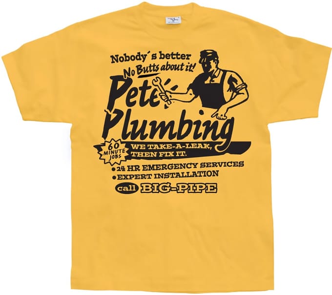 Hybris Petes Plumbing T-shirt SH-1-10998-H25-3