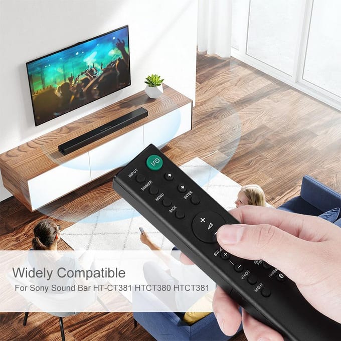 Vervanging voor SONY Soundbar RMTAH101U Home Theater Afstandsbediening black