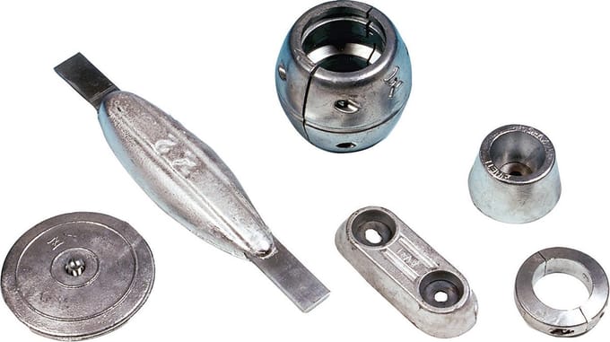 Zinken ronde roerblad-anode