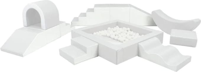 Iglu foam blokken party set XXL | Bestaande uit 12 elementen | Wit