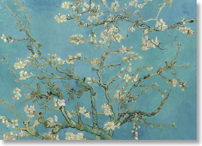 Poster, 50x70 cm, Amandelbloesem, Vincent van Gogh